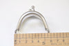 5.5cm Matte Silver Purse Frame Half-Round Mini Coin Purse Frame 5.5cm x 3.5cm