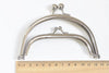 12.5cm (5") Silver Purse Frame Glue-in Style Bag Hanger Double Purse Frame 12.5cm x 7cm