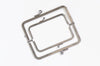 13.5cm (5") Double Pocket Purse Frame Bag Hanger Glue-in Style Gumetal Black Purse Frame 13.5cm x 6cm