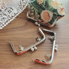 10.5cm Silver Purse Frame Bag Hanger Glue-In Style 10.5cm x 5cm