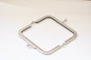 10cm (4.1") Silver Purse Frame Glue-In Style 10x5cm