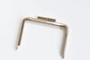 10cm (4.1") Light Gold Purse Frame Mini Bag Frame Glue-In Style 10x7cm