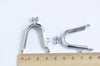 3cm x 3.5cm Silver Purse Bag Frame Handle Small Purse Frame