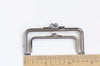 13.5cm (5") Double Pocket Purse Frame Bag Hanger Glue-in Style Gumetal Black Purse Frame 13.5cm x 6cm