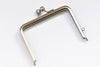 12cm Brushed Brass Purse Frame Bag Hanger Wedding Bag Glue-In Style 12x8.9cm