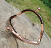 17cm Rose Gold Half-Round Purse Frame 17cmx8cm