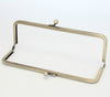 16.5cm ( 6 1/2") Antique Bronze Metal Purse Frame Glue-In Style 16.5 x 5.5cm (6.5"x2")