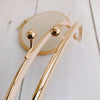 18cm ( 7") Light Gold Half Round Purse Frame 18x7cm