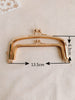 13.5cm Light Gold Double Purse Frame Bag Hanger 13.5cm x 6.3cm