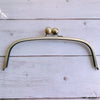 Bronze Purse Frame Wedding Handle Large Purse Frame Glue-In Style With Large Kiss Lock 31.5cm x 11cm