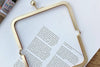 15cm Matte Gold Purse Frame Glue-In Sytle 15cm x 8.5cm