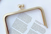 15cm Matte Gold Purse Frame Glue-In Sytle 15cm x 8.5cm