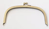 22cm Retro Bronze Purse Frame Half Round Glue In Style 22x10cm