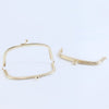 Light Gold Purse Frame Handbag Glue-In Style Wedding Bag Maker 13cm/21cm