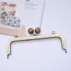 18cm ( 7") Bronze Purse Frame Bag Clutch Bag Sewing Style Wood Closure Pick Color