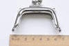 6.5cm Silver Bag Purse Frame Ladder-shaped Mini Glue-In Purse Frame 6.5cm x 3.6cm