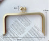 15cm Matte Gold Purse Frame Glue-In Sytle 15cm x 8.5cm