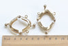 3cm Light Gold Mini Purse Frame Glue-In Style