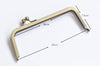 Bronze Metal Purse Frame Ladder Shaped Purse Frame 18x7.8cm