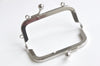 3" Silver Purse Frame Kisslock Glue-In Style Bag Clip 8cm x 3.5cm (3" x 1 1/3")