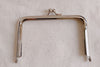 10.5cm Silver Purse Frame Kisslock Glue-In Style Bag Clip 10.5cm x 7cm