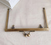 14cm ( 5 1/2 Inch) Bronze Purse Frame Open Channel Glue-In Style 14cm x 9cm