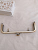 Bronze Purse Frame Clutch Bag Purse Frame Glue-In Style 20.5cm x 6.5cm