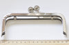 16.5cm( 6 1/2") Vintage Silver Purse Frame Glue-In Style With Inside Loops 16.5 x 6.5cm