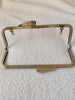 21.5cm( 8 1/2") Bronze Purse Frame With Inside Loops 21.5cm x 7.5cm