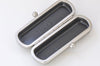 10cm(4") Lipstick Box Purse Frame  Matte Silver Mini Clutch Bag Glue-In Purse Frame 5 Pieces A Pack