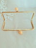 18.2 x 7cm Gold Purse Frame With Acrylic Kiss-Lock Glue-In Style Bag Hanger