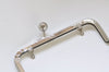 16.5cm( 6 1/2") Vintage Silver Purse Frame Glue-In Style With Inside Loops 16.5 x 6.5cm