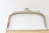 16.5cm( 6 1/2") Retro Silver Purse Frame Glue-In Style 16.5cm x 7cm