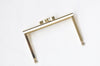 9.5cm ( 3") Gold Purse Frame Open Channel  9.5x6cm