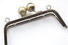 17.5cm Bronze Metal Purse Frame With Large Kisslock Clutch Purse Frame Come With Screws 17.5cm x 6.5cm