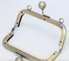 4" ( 11.5cm) Purse Frame Ball Head Clutch With Screws Pick Color