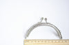 4" Retro Purse Frame Handbag Silver Purse Frame Sewing Style 10.5cm x 5cm