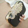 18cm Box Purse Frame Clutch Bag Leaves Peacock Kiss Lock Glue-In  With Paper PatternPick Color